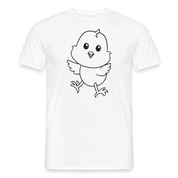 Chicks, chicken, chicken, gift, gift idea - Men's T-Shirt - white - Front - AI Model Male 178 dark (178cm)