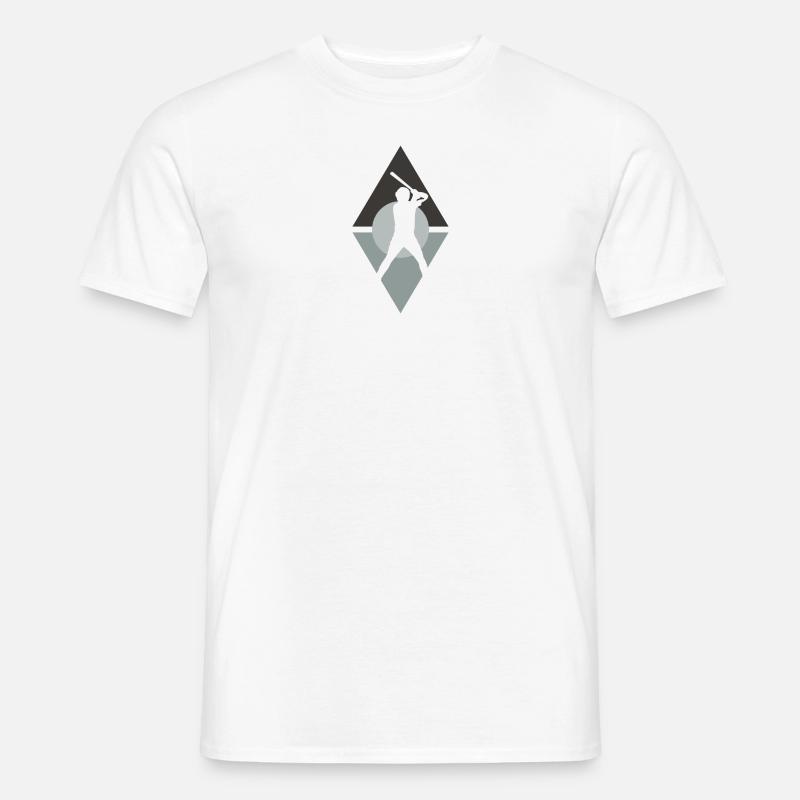 Batting Baserunner - Männer T-Shirt - Weiß