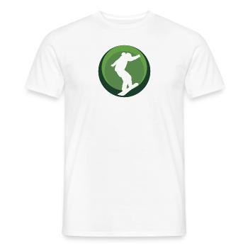 Snowboard Snowboarder Wintersportler - Männer T-Shirt - Weiß - Vorne - AI Model Male 178 dark (178cm)