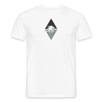 Drop Badminton Badmintonspieler - Männer T-Shirt - Weiß - Vorne - AI Model Male 178 dark (178cm)