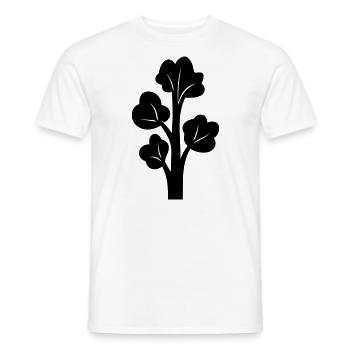 broccoli - Men's T-Shirt - white - Front - AI Model Male 178 dark (178cm)