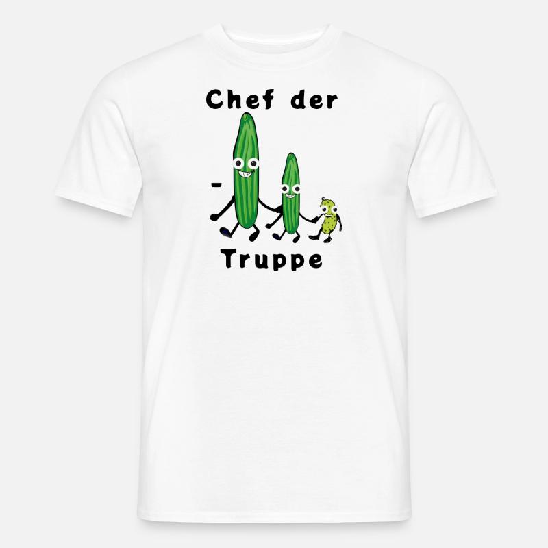 Gurkentruppe, Gurken, Chef der Gurkentruppe - Männer T-Shirt - Weiß