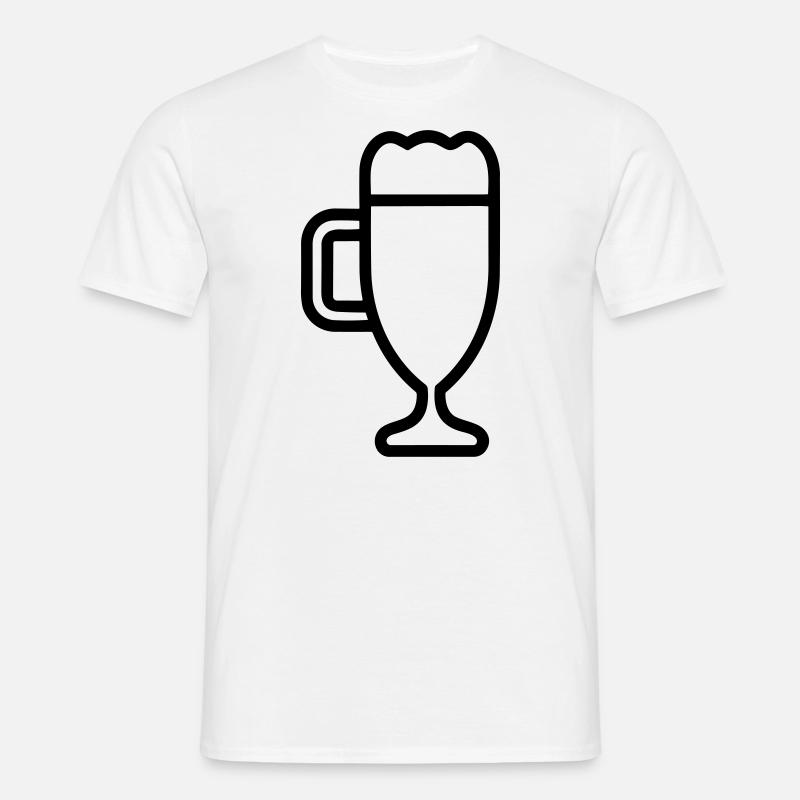 Bier - Männer T-Shirt - Weiß