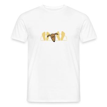 Galgo in bed - Men's T-Shirt - white - Front - AI Model Male 178 dark (178cm)