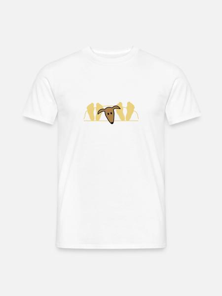 Galgo au lit - T-shirt homme - blanc