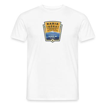 Babia Góra - le plus haut sommet de la Beskid Żywiecki - T-shirt homme - blanc - Devant - AI Model Male 178 dark (178cm)