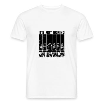 Échiquier - T-shirt homme - blanc - Devant - AI Model Male 178 dark (178cm)