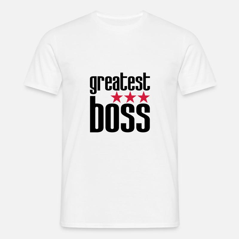 Bester Boss - Männer T-Shirt - Weiß