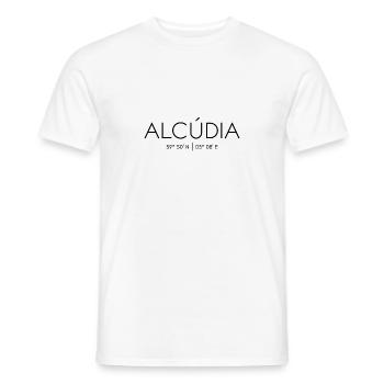 Alcúdia, Mallorca, Spain, Mediterranean Sea, Balearic Islands - Men's T-Shirt - white - Front - AI Model Male 178 dark (178cm)