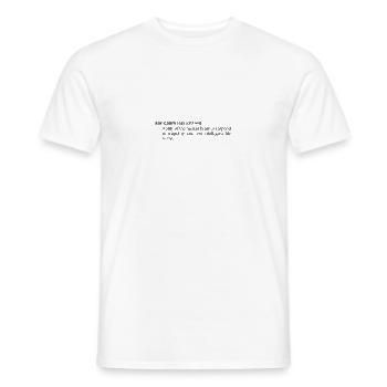 Sarkasmus, humorvolle Definition wie im Wörterbuch - Männer T-Shirt - Weiß - Vorne - AI Model Male 178 dark (178cm)