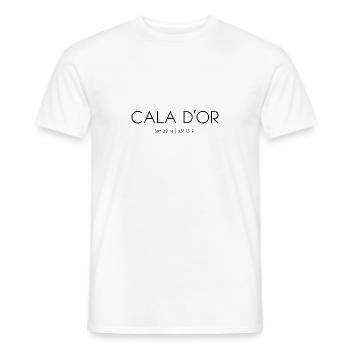 Cala d'Or, Majorca, Spain, Balearic Islands, Mediterranean Sea - Men's T-Shirt - white - Front - AI Model Male 178 dark (178cm)