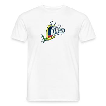 Poisson hurlant - Urgh - T-shirt homme - blanc - Devant - AI Model Male 178 dark (178cm)