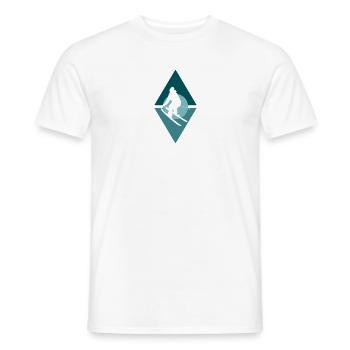 Ski Ski Skieur - T-shirt homme - blanc - Devant - AI Model Male 178 dark (178cm)