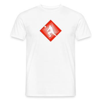 Joueur de volleyball de plage Volleyball - T-shirt homme - blanc - Devant - AI Model Male 178 dark (178cm)