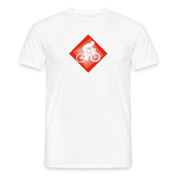 Fahrradfahren Radtour Radfahrer - Männer T-Shirt - Weiß - Vorne - AI Model Male 178 dark (178cm)