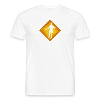 Hockey sur gazon Hockey Joueurs de hockey - T-shirt homme - blanc - Devant - AI Model Male 178 dark (178cm)