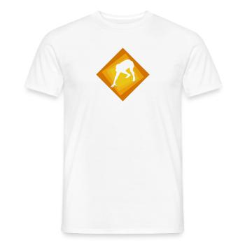 Arrière Gridiron - T-shirt homme - blanc - Devant - AI Model Male 178 dark (178cm)
