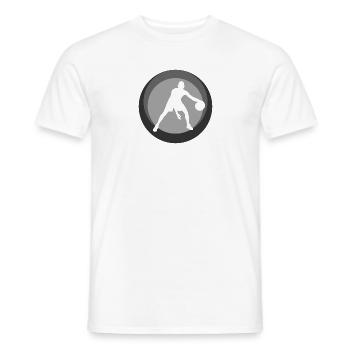 Basketball BBall Basketball - Männer T-Shirt - Weiß - Vorne - AI Model Male 178 dark (178cm)