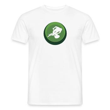 VTT VTT VTT Vélo de montagne - T-shirt homme - blanc - Devant - AI Model Male 178 dark (178cm)