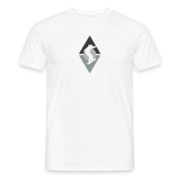 Snowboarding Snowboard Snowboarder - T-shirt homme - blanc - Devant - AI Model Male 178 dark (178cm)