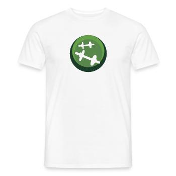 Weightlifting Weight Training Gym - Men's T-Shirt - white - Front - AI Model Male 178 dark (178cm)