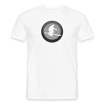 Ski Schifahren Ski - Männer T-Shirt - Weiß - Vorne - AI Model Male 178 dark (178cm)