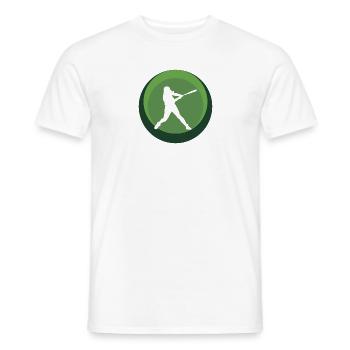 Joueur de softball lanceur de baseball - T-shirt homme - blanc - Devant - AI Model Male 178 dark (178cm)