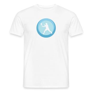 Raquette de squash Raquette de squash - T-shirt homme - blanc - Devant - AI Model Male 178 dark (178cm)
