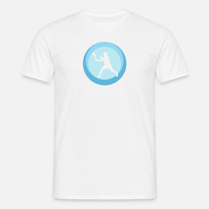 Squash Racket Racket Squash - Men's T-Shirt - white