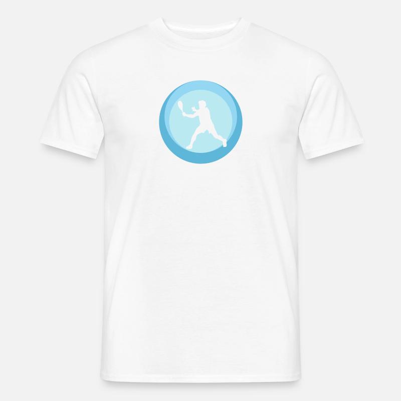 Squashschläger Schläger Squash - Männer T-Shirt - Weiß