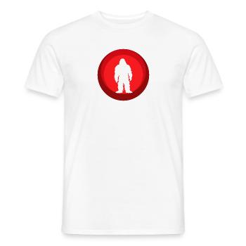 Lochness Big foot Yéti - T-shirt homme - blanc - Devant - AI Model Male 178 dark (178cm)