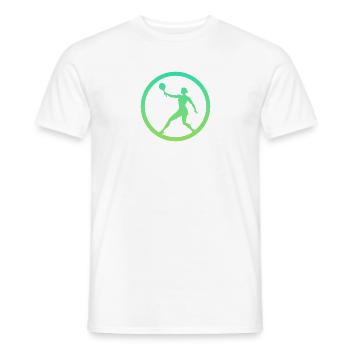 Tennis de plage Ballon de plage Tennis de plage - T-shirt homme - blanc - Devant - AI Model Male 178 dark (178cm)