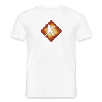 Balle molle Baseball Baseball - T-shirt homme - blanc - Devant - AI Model Male 178 dark (178cm)