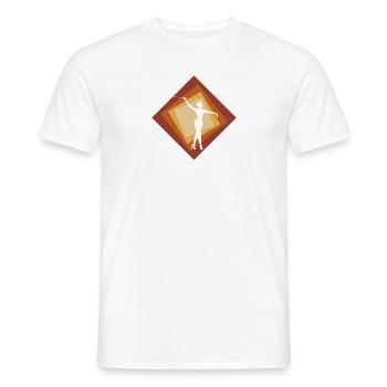 Bâton Tourbillonnant Bâton De Danse Tournant - T-shirt homme - blanc - Devant - AI Model Male 178 dark (178cm)