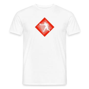 Pickleball Ball Sports Pickleball Players - Men's T-Shirt - white - Front - AI Model Male 178 dark (178cm)