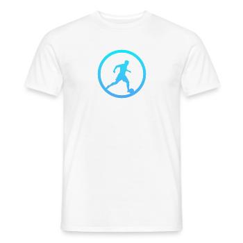 Beach Ball Soccer Player Beach Soccer - Men's T-Shirt - white - Front - AI Model Male 178 dark (178cm)