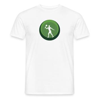 Tennis de plage Ballon de plage de tennis de plage - T-shirt homme - blanc - Devant - AI Model Male 178 dark (178cm)