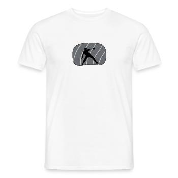 Tennis de table Tennis de table Raquette de tennis de table - T-shirt homme - blanc - Devant - AI Model Male 178 dark (178cm)
