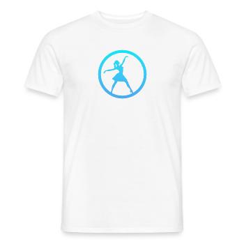 Ballerine, Danseuse de ballet, Danseuse de ballet - T-shirt homme - blanc - Devant - AI Model Male 178 dark (178cm)