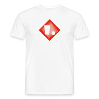 Beerpong Bierpong Partymonster - Männer T-Shirt - Weiß - Vorne - AI Model Male 178 dark (178cm)