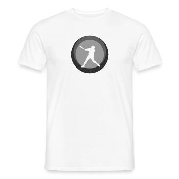 Softball Spieler Baseball Baseball - Männer T-Shirt - Weiß - Vorne - AI Model Male 178 dark (178cm)