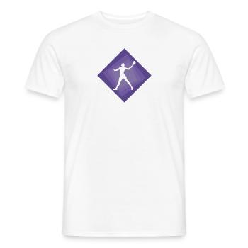 Beach Tennis Beach Tennis Tennis Player - Men's T-Shirt - white - Front - AI Model Male 178 dark (178cm)