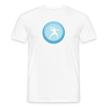 Table tennis player Tennis Table tennis - Men's T-Shirt - white - Front - AI Model Male 178 dark (178cm)