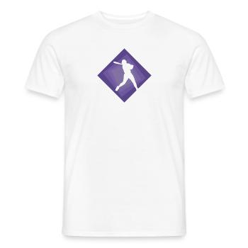 Softball Pitcher Softball Bat - T-shirt homme - blanc - Devant - AI Model Male 178 dark (178cm)
