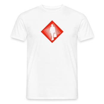 Banker Stock Exchange Wall Street - Men's T-Shirt - white - Front - AI Model Male 178 dark (178cm)