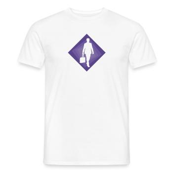 Banquier, Bourse, Homme d’affaires - T-shirt homme - blanc - Devant - AI Model Male 178 dark (178cm)