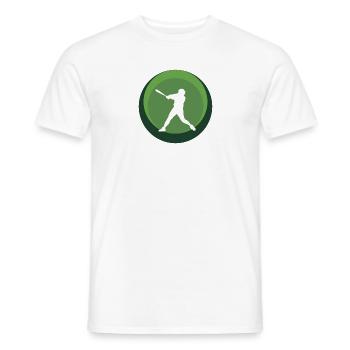 Softball Spieler Baseball Pitcher - Männer T-Shirt - Weiß - Vorne - AI Model Male 178 dark (178cm)