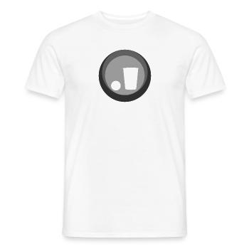 Beerpong Bierflasche Partymonster - Männer T-Shirt - Weiß - Vorne - AI Model Male 178 dark (178cm)