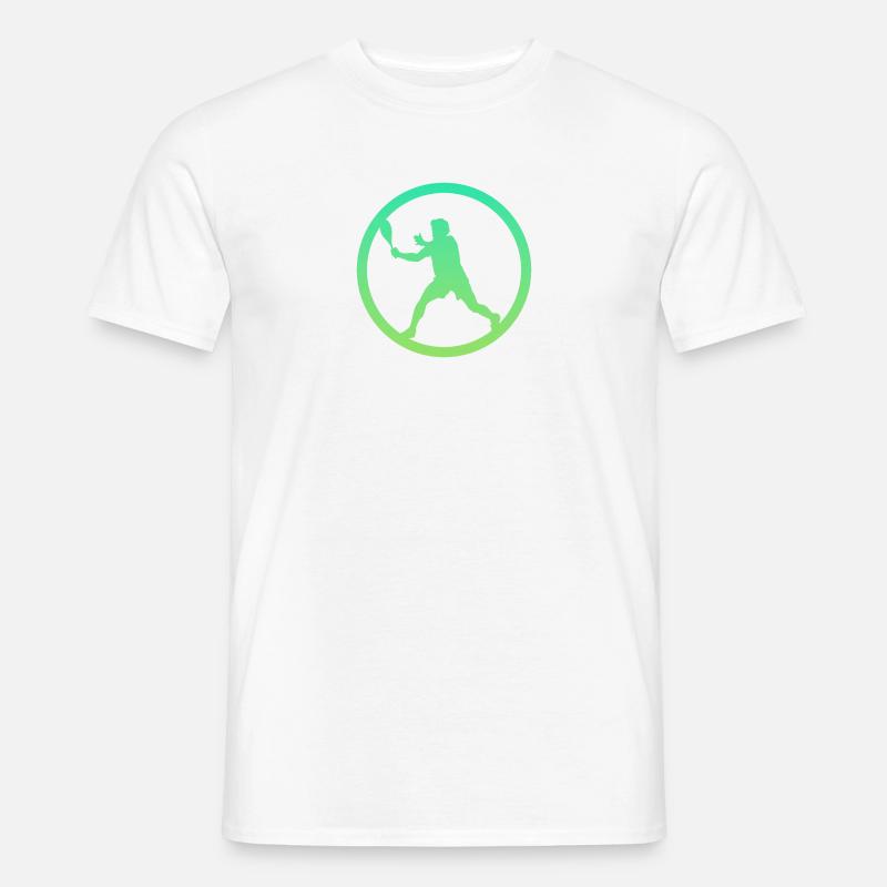 Squashspieler Squashschläger Squash - Männer T-Shirt - Weiß