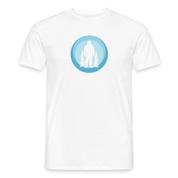Lochness Bigfoot Yeti - Men's T-Shirt - white - Front - AI Model Male 178 dark (178cm)